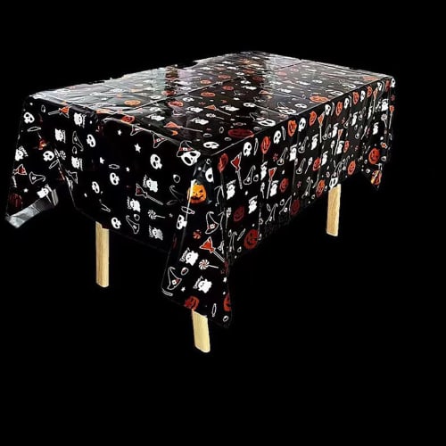Halloween Tischdecke, Esstischabdeckung, Restauranttischdecke, Stilvolle Innendekoration, Esstischdekoration, Rutschfest, Leicht zu reinigen, Vielseitig,