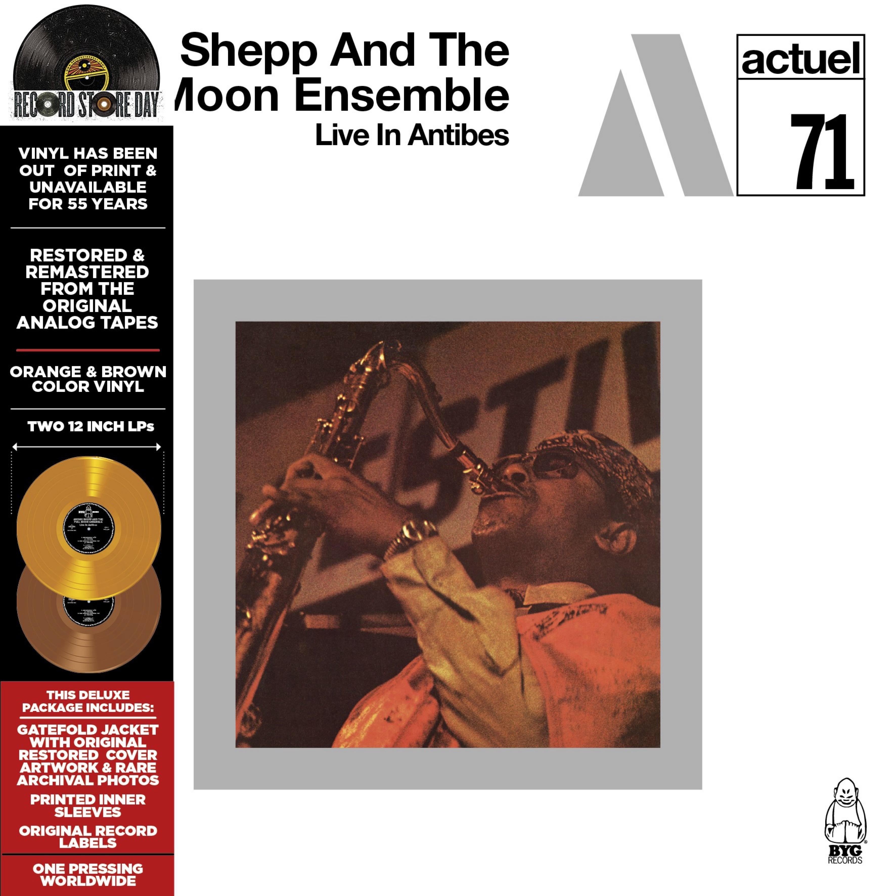 

LP Record ARCHIE SHEPP & THE FULL MOON ENSEMB - Live In Antibes 783824 BYG Records 2025 Non Japan Jazz