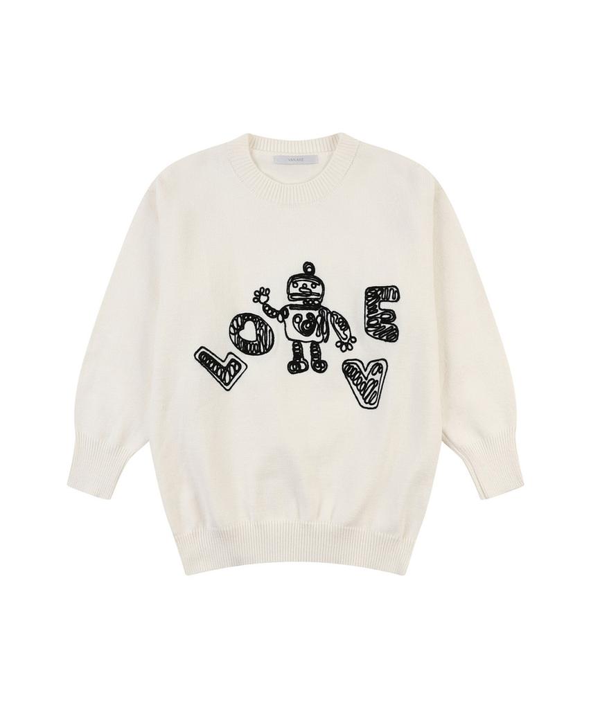 VANAKE Robot Heart Knit_Vb41Ktq310Z