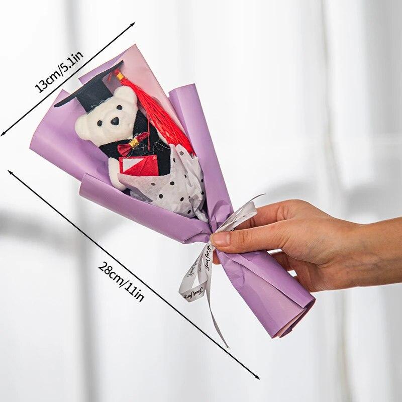 

Букет из вязаных крючком цветов Букет кавайных медведей Искусственные цветы Декор Подарки Украшения для вечеринки S3-4