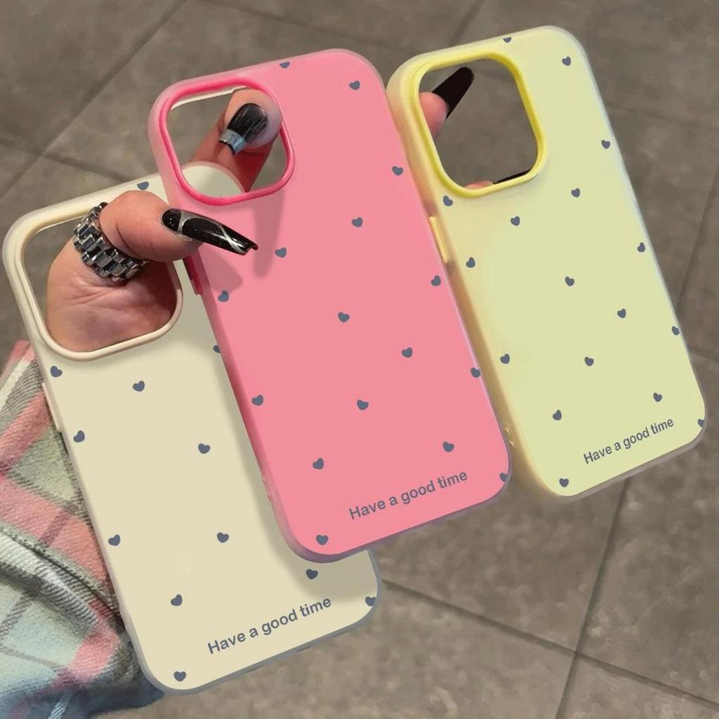 Simple niche love is suitable for iPhone16/17 mobile phone case Apple 15 two-in-one jelly 14/13 women 12 sets