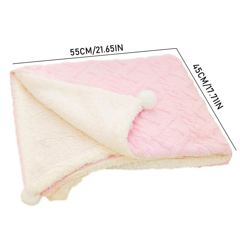 

Плед для питомца Собака Пушистое полотенце Плед Флис Спальное покрывало Полотенце Подушка Для Собаки Кошки Коврик Кровать Плед Для Кроватей Зима Теплый S розовый