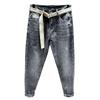 Men's Gray Denim Jeans, 2024 New Model, Straight Fit, Slim Fit, Casual Long Pants for Spring and Autumn