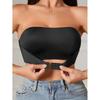 Reggiseno da donna senza spalline senza imbottitura senza cuciture con bottoni frontali intimo comodo e liscio