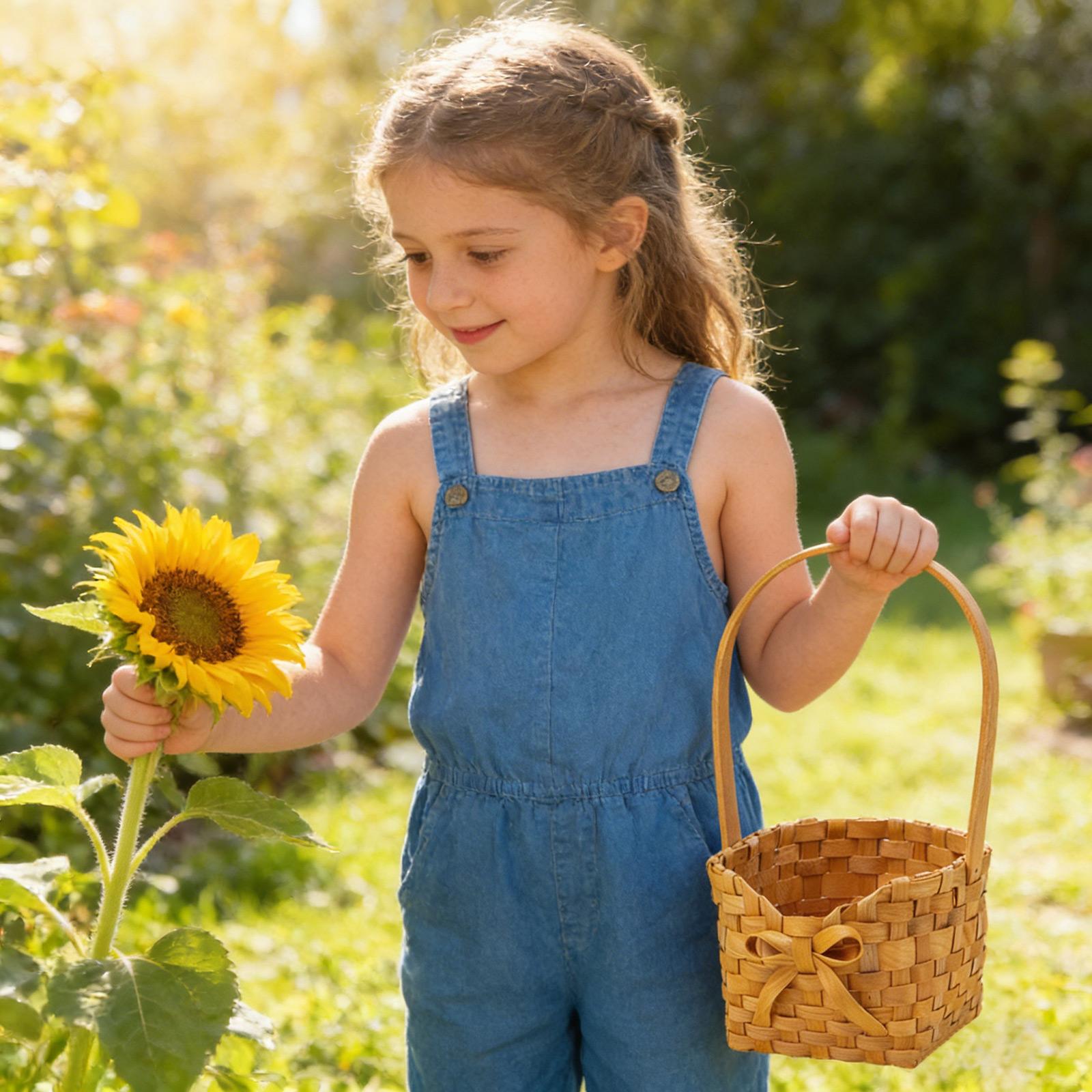 Handmade Rattan Woven Shopping Basket, Bath Basket, Outdoor Picnic Basket, Vegetable Shopping And Picking Old-fashioned Vegetable Basket. One Size