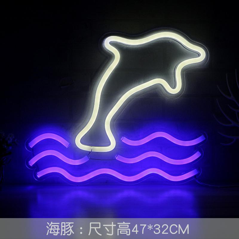 USB Powered Cute Logo Animal Neon Lights  Backplane for Bedroom Wedding,Birthday,Valentine's Day,Christmas Decoration Occasions