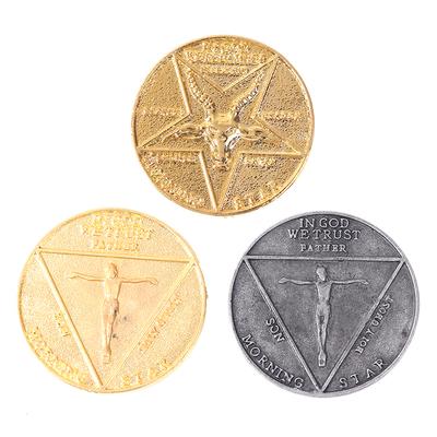 1PC Latest Pentecostal Coin Specie Cosplay Collectible Coins Versatile Lucifers Morning Star Satan ARI