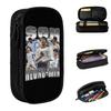 Retro 90s Son Heung-Min Soccer Pencil Cases Number 7 Pencilcases Pen Box Kids Big Capacity Bag School Supplies Zipper Stationery