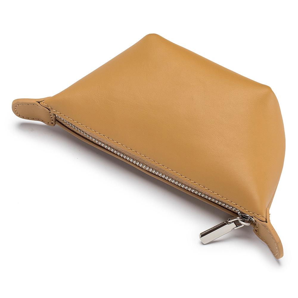 New creative vegetable tanned cowhide mini dumpling change bag women, niche coin key storage bag
