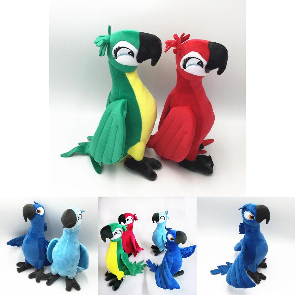 Adorable 30cm Rio Movie Plush Toy Parrot Bird Stuffed Animal Doll Perfect For Kids