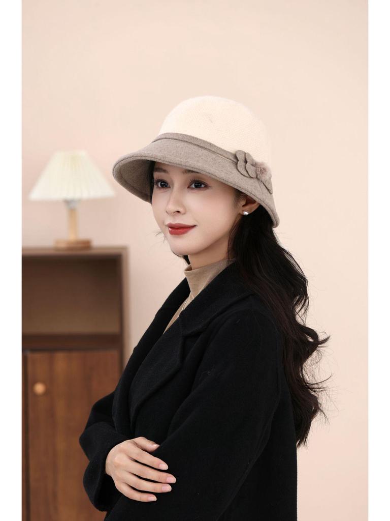 Hepburn Style Korean Fisherman Hat - Elegant Bowknot Face-Slimming Bucket Hat for Women