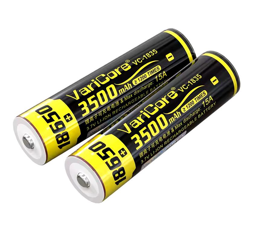 Accumulator Battery Cell VariCore VC-1835 PCB 18650 Li-ion 3.7V 3500mAh