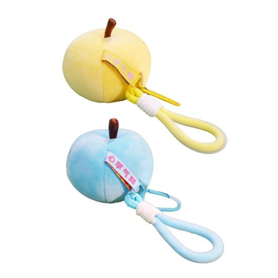 Cute Plush Squeeze Fruit Keychain Soft Mini Stuffed Toy for Stress Relief