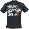 Camiseta de Algodón con Estampado Eléctrico Callboy Tekkno Cambió Mi Vida Hombres Mujeres Banda de Núcleo Electrónico Unisex Manga Corta