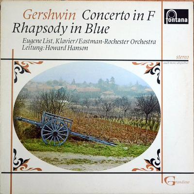 LP Record EUGENE LISZT HOWARD HANSON EASTMA  Gershwin Klavierkonzert Fdur  Rha 894025ZKY FONTANA Netherland Classical Used