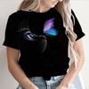 Women's T-shirt with round neck and short sleeves
