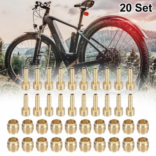 20 Set Metal Bicycle Brake Hose Olive Bolt Connecting ert Kit for Magura