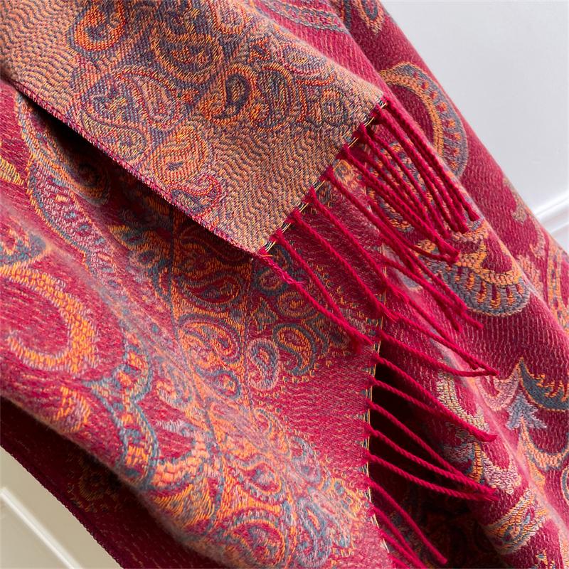 Autumn Cotton Line Scarf for Women Warm Cashmere Blanket Female Luxury Quality Shawl Wrap Bufanda 2025 Poncho Echarpe Pashmina