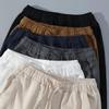 Men Shorts for Men Cotton Linen Casual Breathable Beach Shorts Men's Short Sweatpants Vacation Gym Basketball