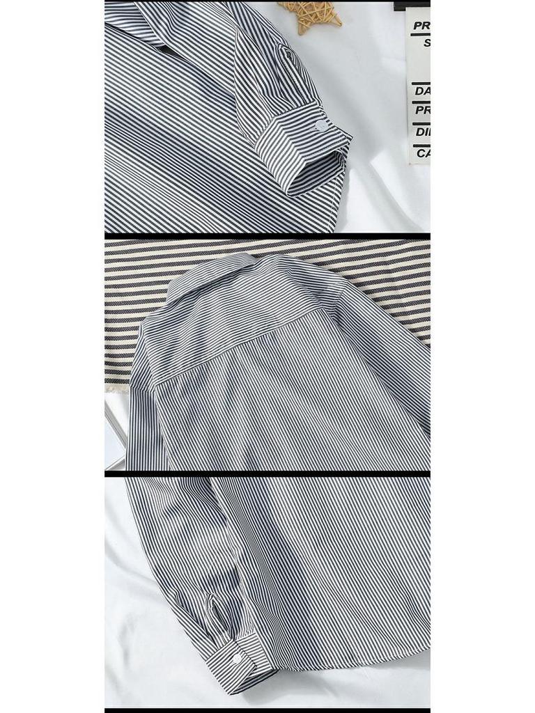 2023 Summer Unisex Striped Long Sleeve Lightweight Love Shirt