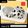 Zhi Shi Cow Print Aluminum Foil Trays for Air Fryer & BBQ (40 Pcs)