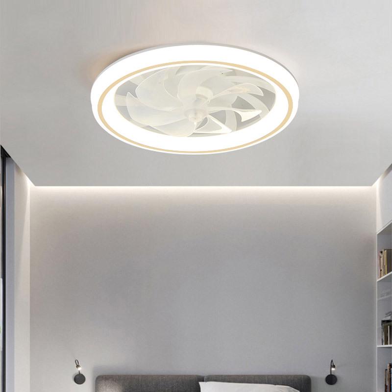 Hot Wheels Ultra-Thin Silent Ceiling Fan Light with Invisible Chandelier for Living Room & Bedroom