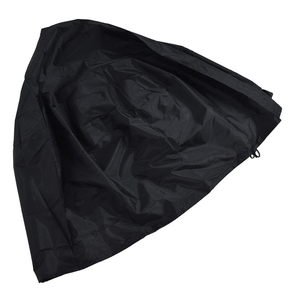 Fire Pit Cover Round Patio Outdoor Fireplace Cover Waterproof Dustproof UV Protection for All Seasons Black