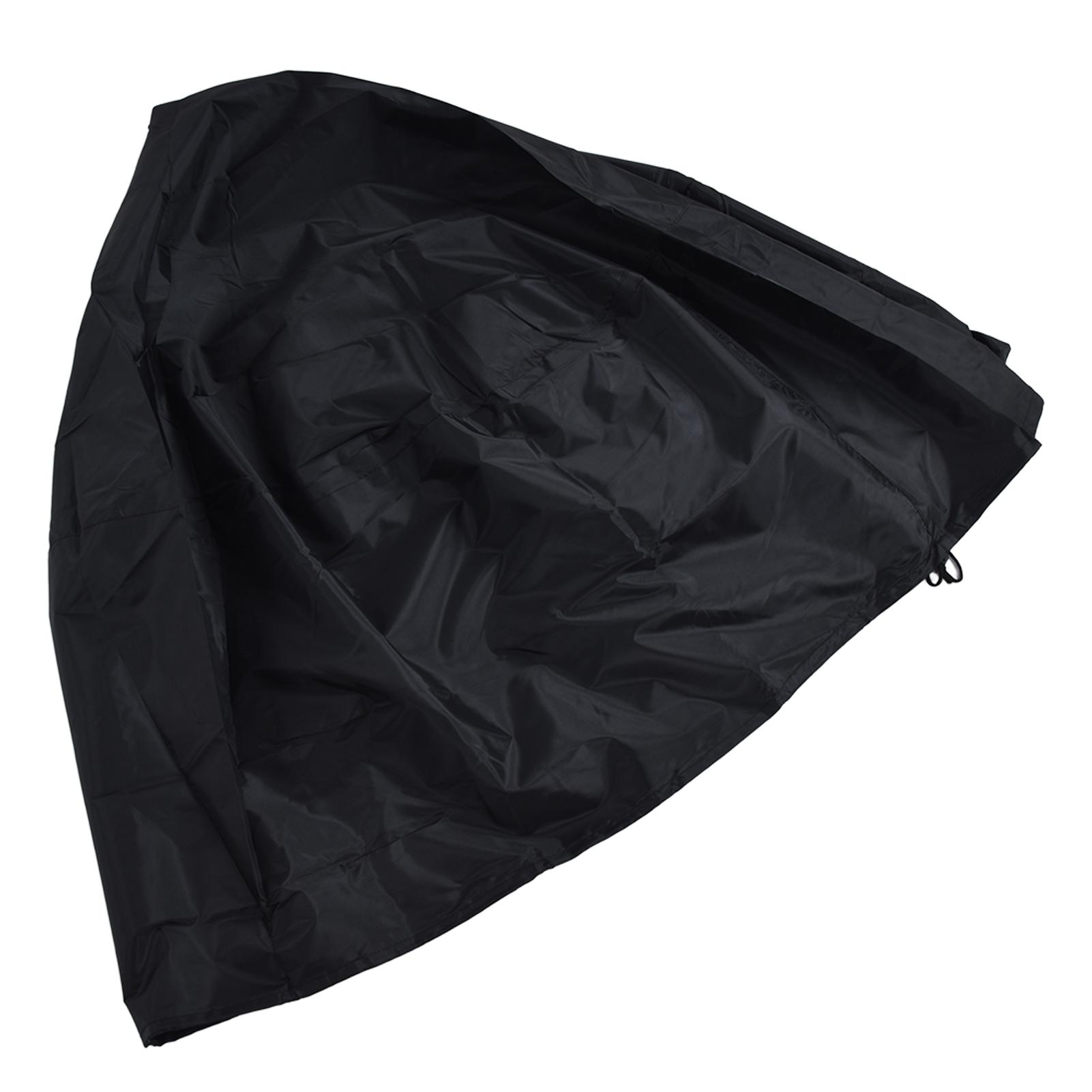 

Fire Pit Cover Round Patio Outdoor Fireplace Cover Waterproof Dustproof UV Protection for All Seasons Black