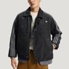 Adidas Originals Mens Black Denim Jacket Three Stripes Chinese Style KR5066 Unisex Jackets KR5066
