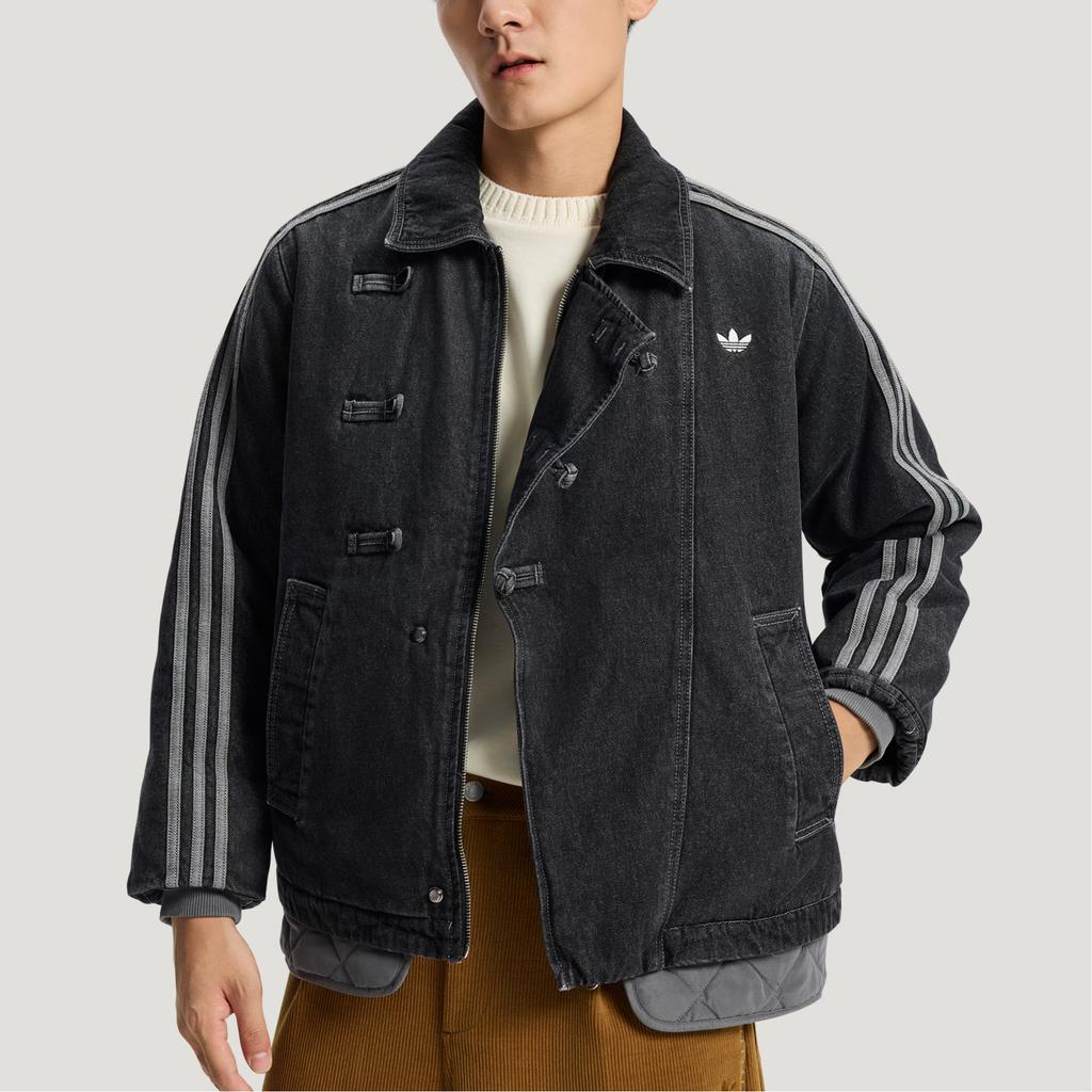 Adidas Originals New Year FW25 Pad Jacket CNY New Chinese Style Warm Woven Denim Sports Cotton Jacket Unisex jackets KR5066