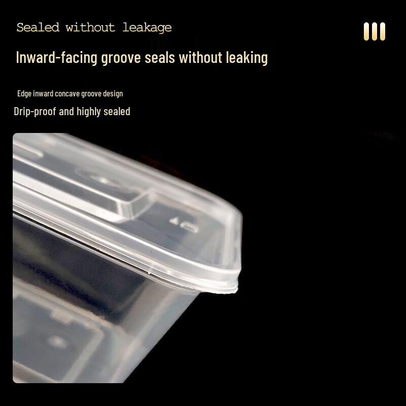 1000ml Rectangular Disposable Microwaveable Food Container