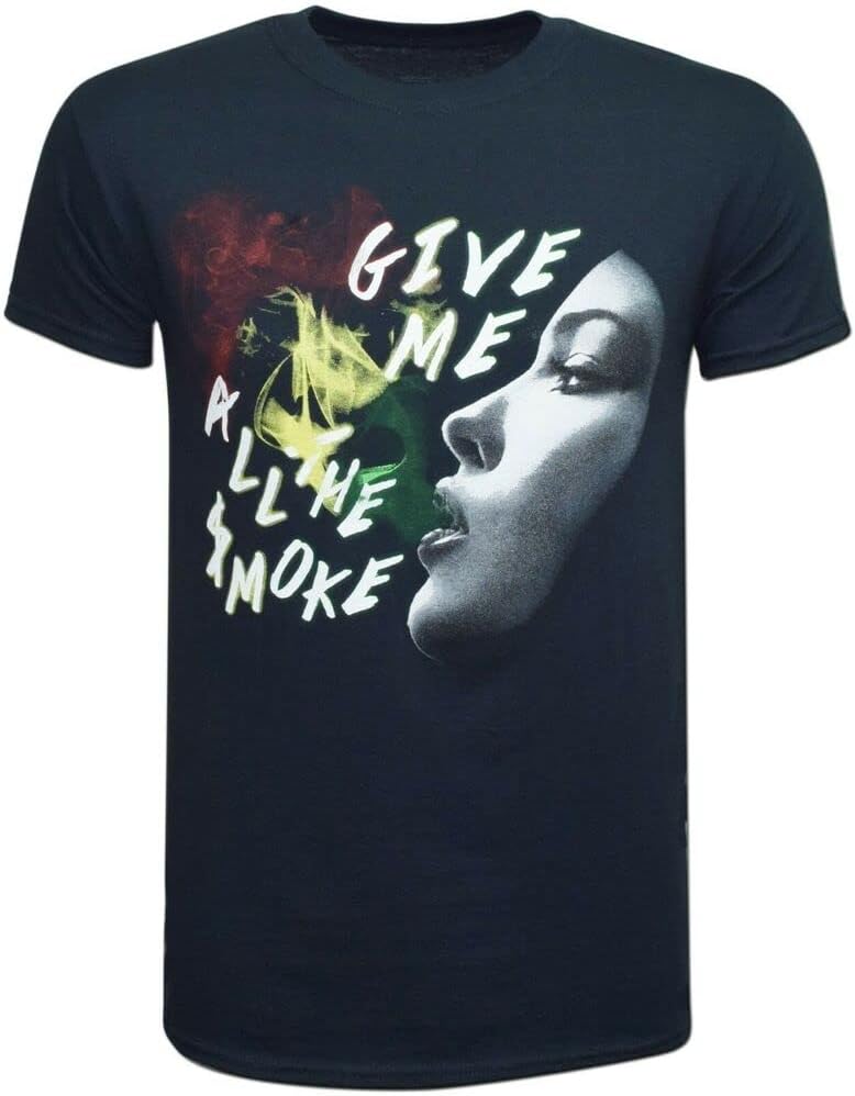 Give Me All The Smoke Screen Printed New T-Shirt Adult Tee Graphic Fashion XL чёрный