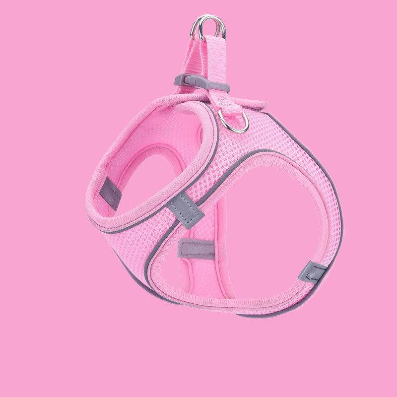 Pet supplies vest - style pet harness, reflective and breathable, cat and dog leash, dog - walking rope