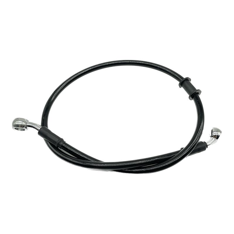 2Pcs Black 300mm To 2200mm 28° 10mm Motorcycle Hydraulic Reinforced Brake Clutch Oil Hose Line Pipe For ATV Dirt Pit Racing Bike