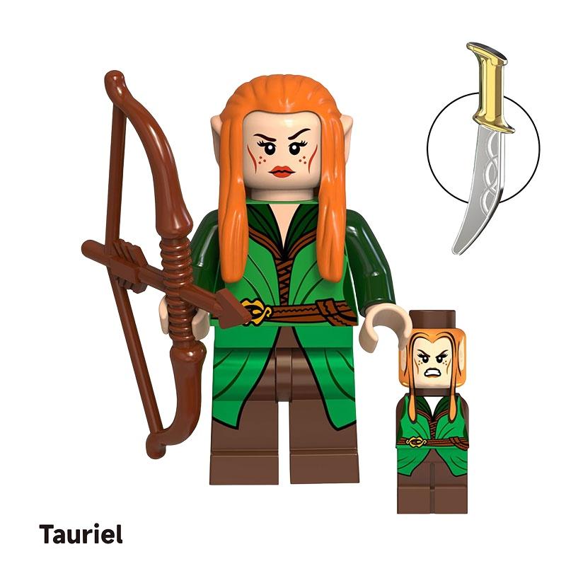 Children's Toy Lord Of The Rings Elf King Building Blocks Abs Plastic Small Particle 4.5 Cm Height