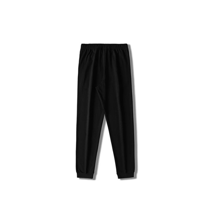 Li Ning Plain Casual Knitted Breathable Sports Pants Men bottoms Black AKLS449-1