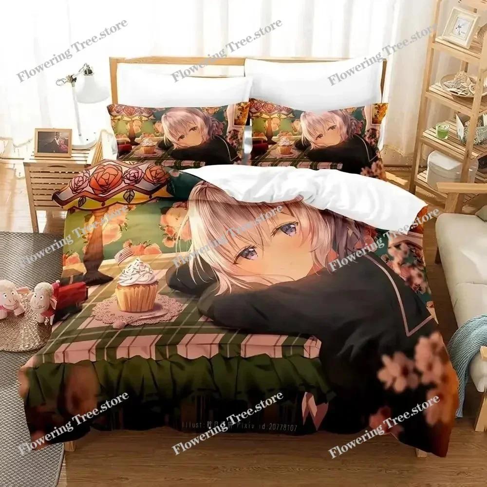 Zombie Land Saga Bedding Set Single Twin Full Queen King Size Bed Set Adult Kid Bedroom Duvetcover Sets 3D Print bed sheet set02