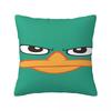 Perry The Platypus Pillow Case P-Phineas and F-FerbS Cushion Cover Soft Design Funny Pillowcases For Sofa Home Decorative
