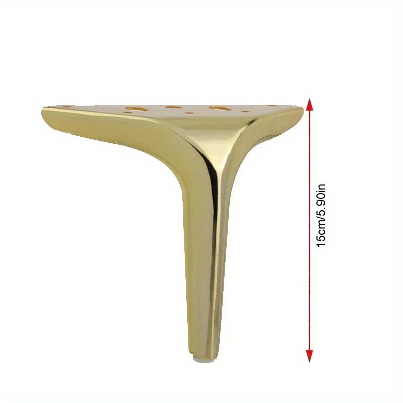4pcs Furniture Leg Metal Home DIY Heavy Duty Replacement Feet for Bookshelf Sofa Cabinet Chair Couch Coffee Table Desk Bench Nightstand Etc