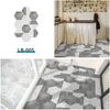 10Pcs Hexagon Floor Stickers PVC Self Adhesive Waterproof and Slip-resistant Wall Sticker For Bathroom Kitchen Wall Ground Decal