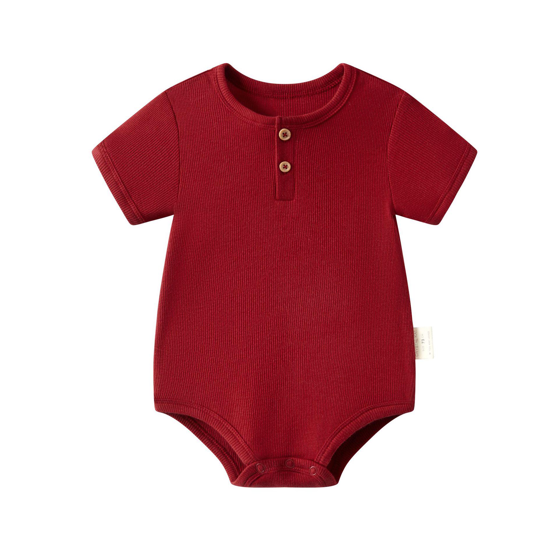 Newborn Unisex Cotton Short Sleeve Summer Bodysuit 66 cm