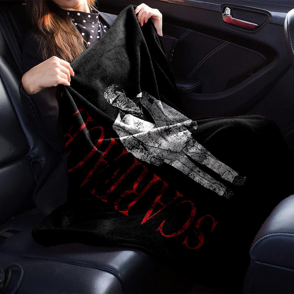 1pc Scarface Soft Flannel All Season Throw for Home, Office, Outdoor UseDurable Comfort Soft Warm Throw for Home