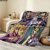 1pz Coperta in Flanella con Fantasia di Jojo's Bizarre Adventure Adatta a Tutte le Stagioni per Arredamento Casa Calore e Comfort Regali Regalo Festivo