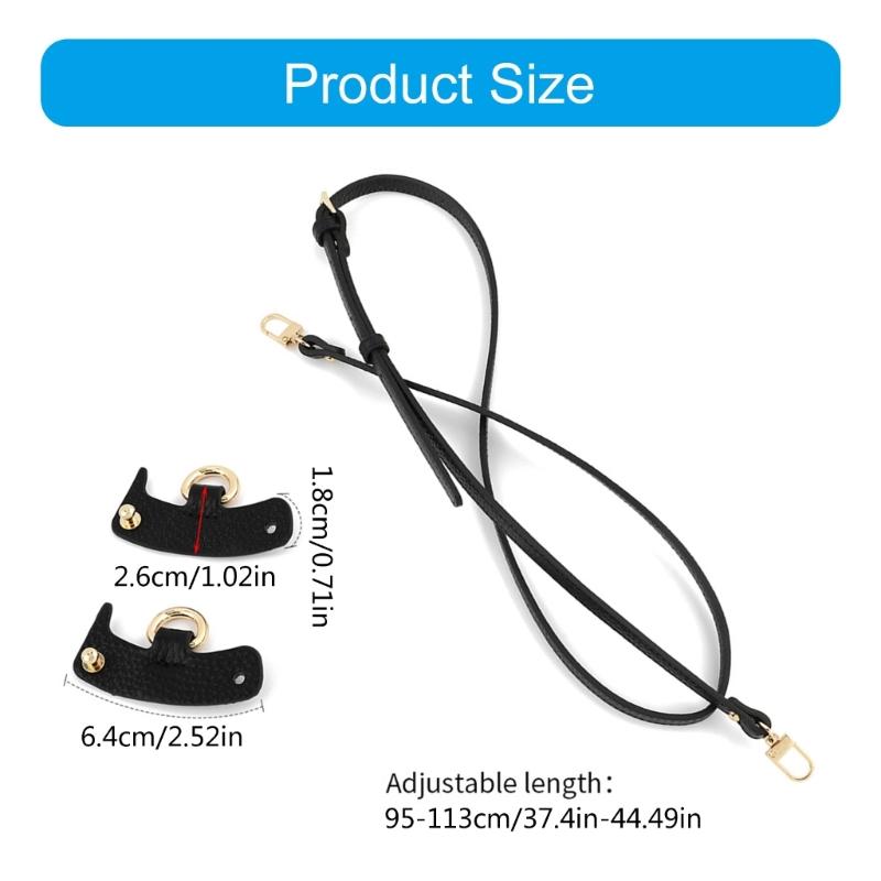 Versatile Leather Shoulder Straps for Mini Handbags Easy to Attach Replacement Bag Strap Craft Accessories