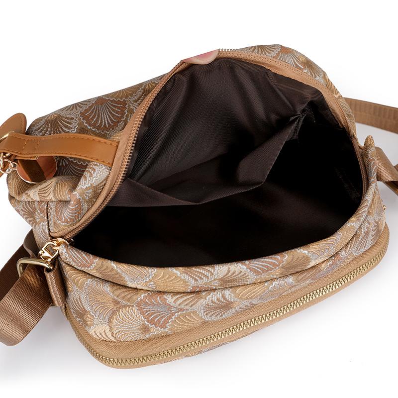 Women's Bag Vintage Printed Small Square Bag Shoulder Crossbody Bag