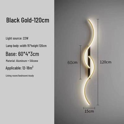 Modern Minimalist Long Strip Wall Lamp