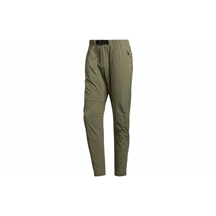 adidas Knitted Sweatpants Men's Green Moderate Straight Fit Pants FT2787