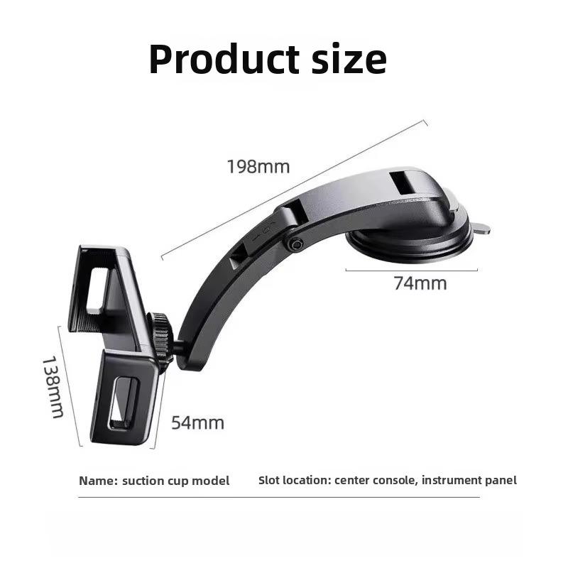 Universal Tablet Mobile Phone Holder In Car Suction Cup Car Dashboard Mount for iPhone 15 14 Pro Max iPad Xiaomi Huawei Tablet