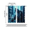 2 pcs   filtering curtains (excluding rods   non-movable   without batteries) A mechanical wolf. for use in bedrooms and living