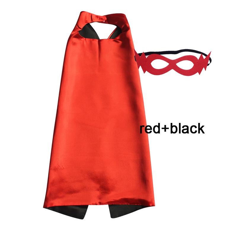 Kids Superhero Capes Plain Satin Solid Capes Boys Girls Birthday Party Favor Anime Cosplay 70cm